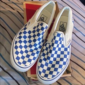 Vans (Classic Blue Checkerboard)